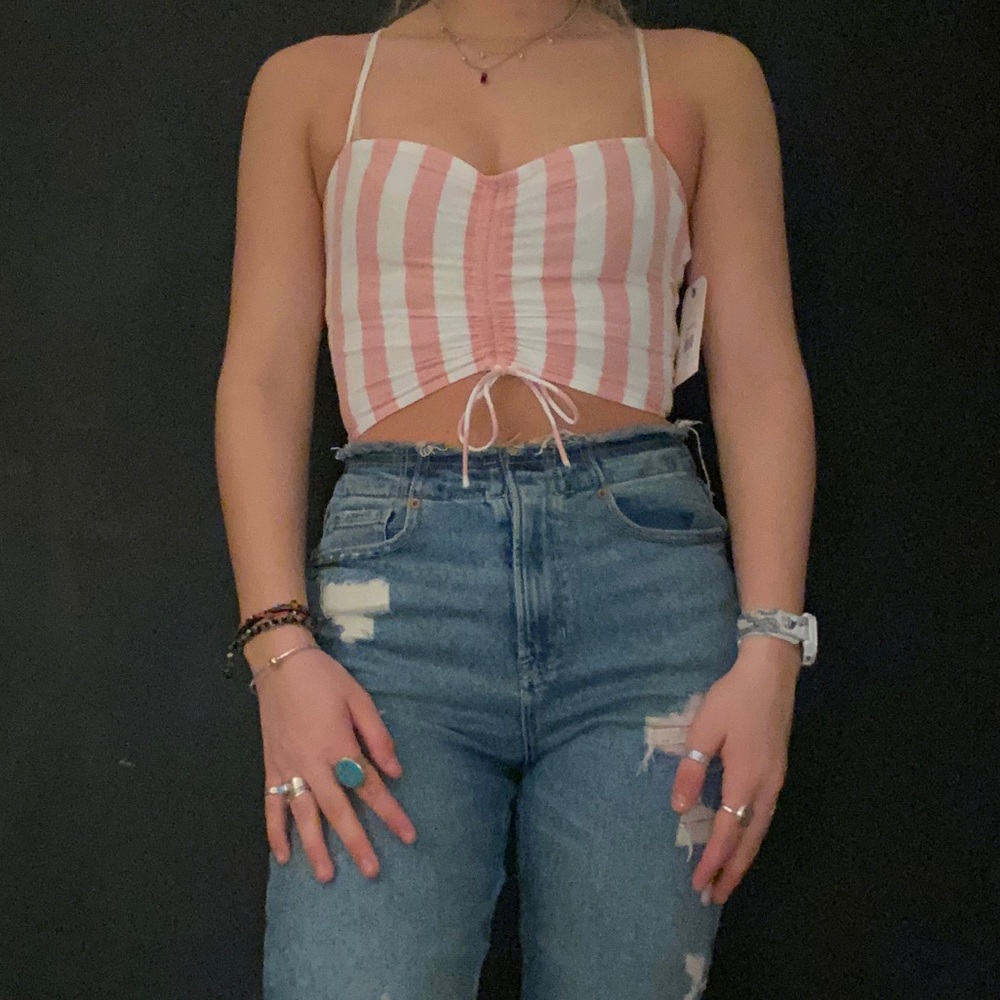 Billabong striped crop top size small